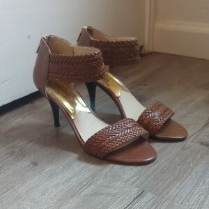 Michael Kors Brown Braided Heels